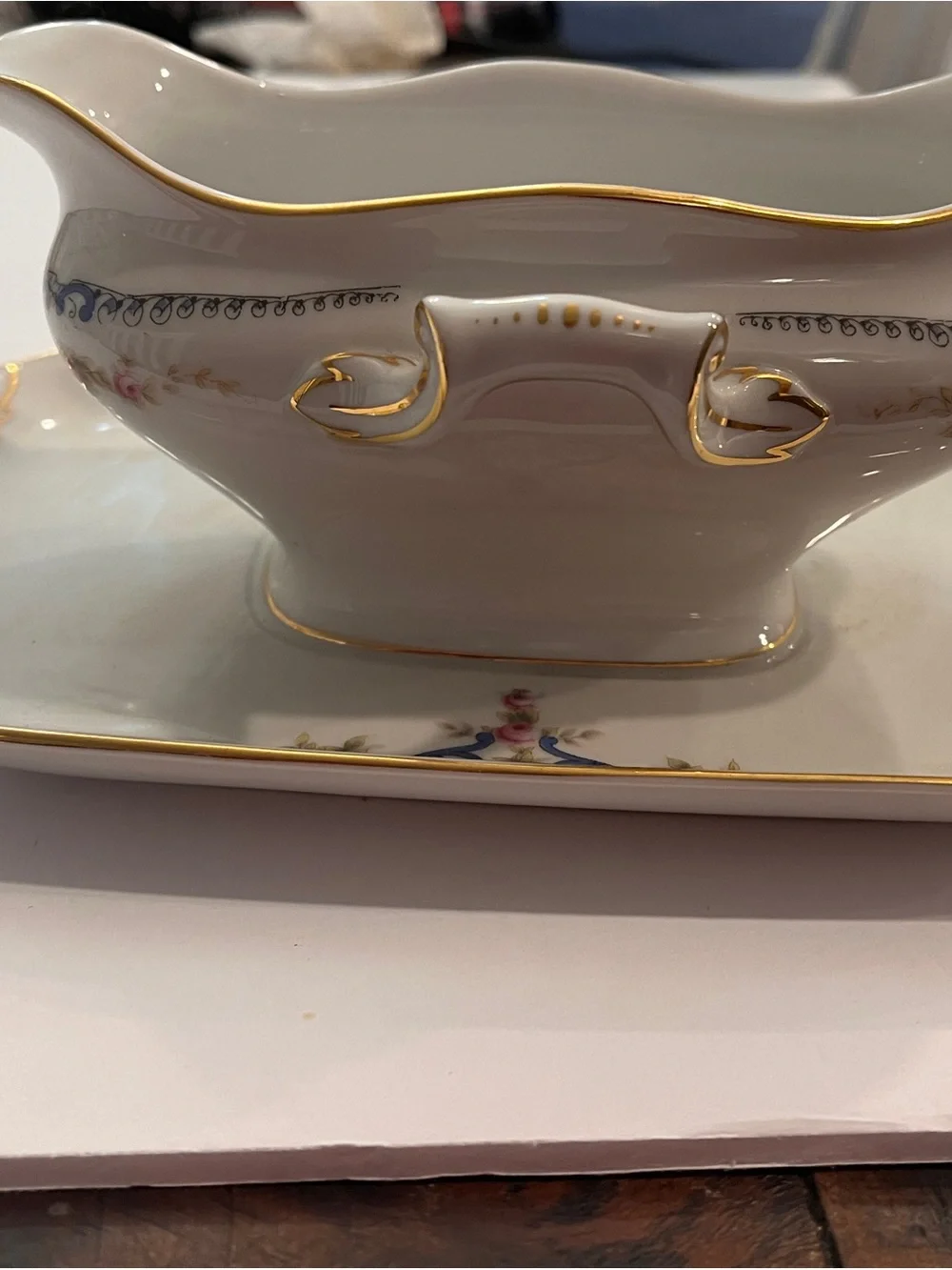Paul Mueller The Minto Pattern Gravy Boat Antique Produced 1917-1929